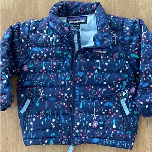 Patagonia floral down jacket toddler